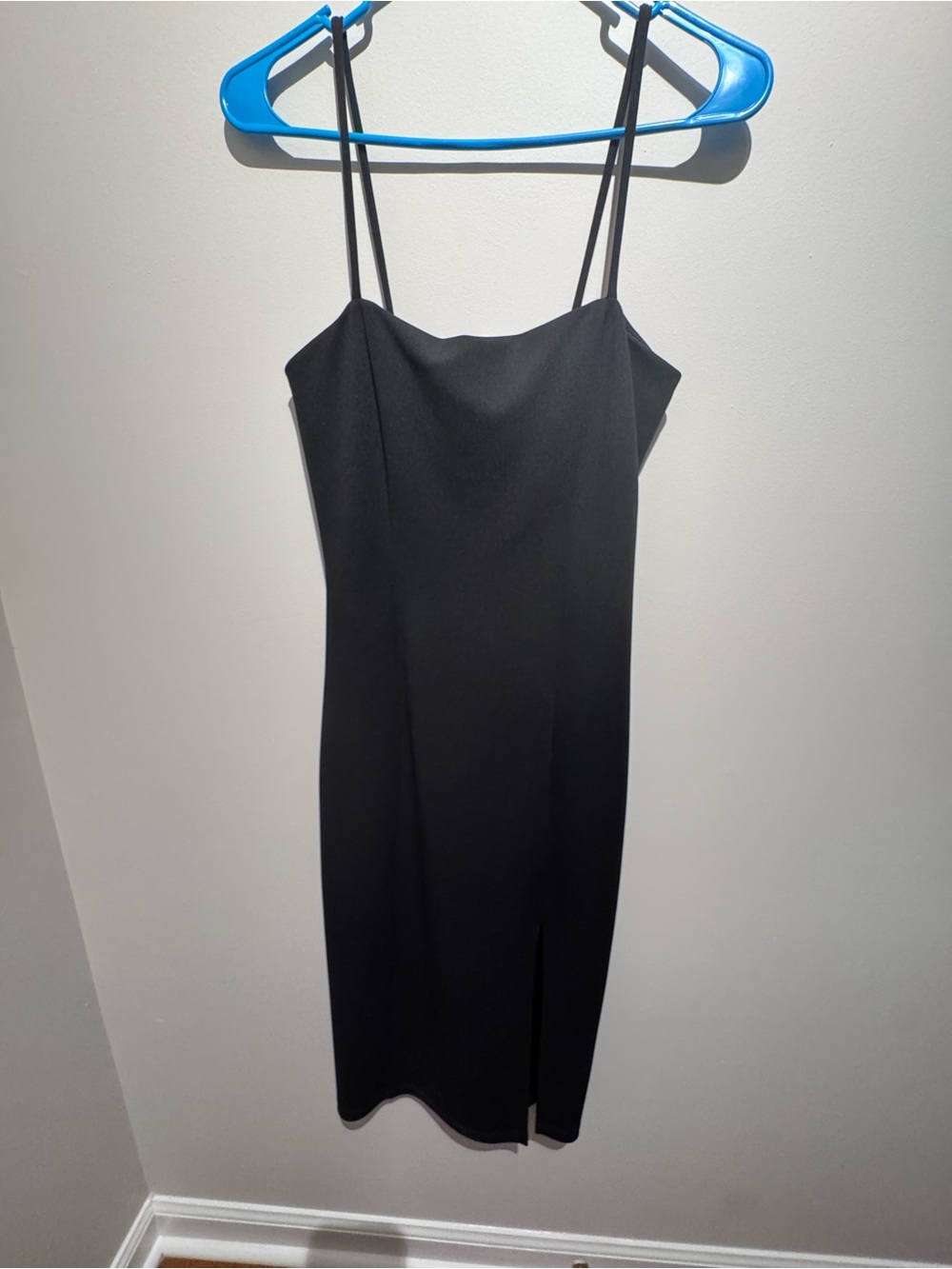 Classic Black Spaghetti-Strap Dress